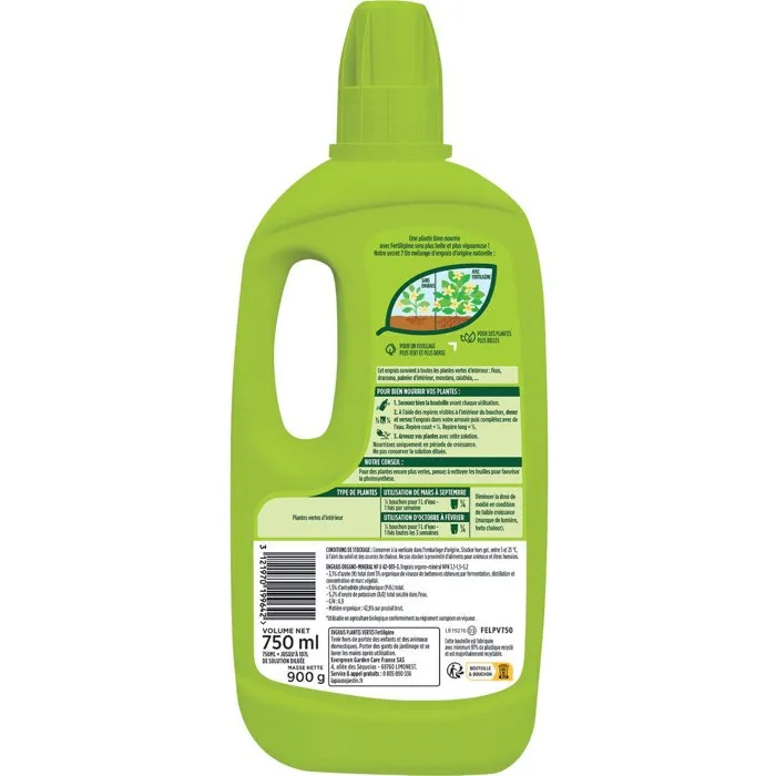 Fertiligene Engrais plantes vertes 750 ml Fertiligene Engrais plantes vertes 750 ml