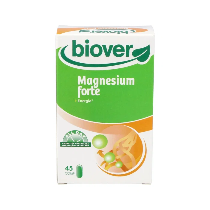BIOVER Magnesium Forte 45 comprimés, complément alimentaire magnésium, énergie, fatigue, système nerveux BIOVER Magnesium Forte 45 comprimés, complément alimentaire magnésium, énergie, fatigue, système nerveux