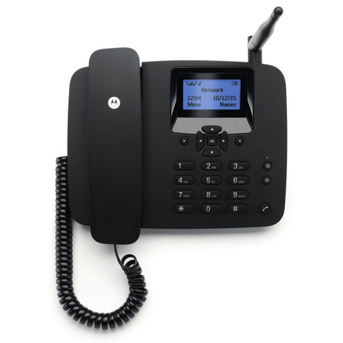 Motorola FW200L Téléphone Filaire GSM DECT avec Écran LCD 2.2 Pouces Noir Motorola FW200L Téléphone Filaire GSM DECT avec Écran LCD 2.2 Pouces Noir