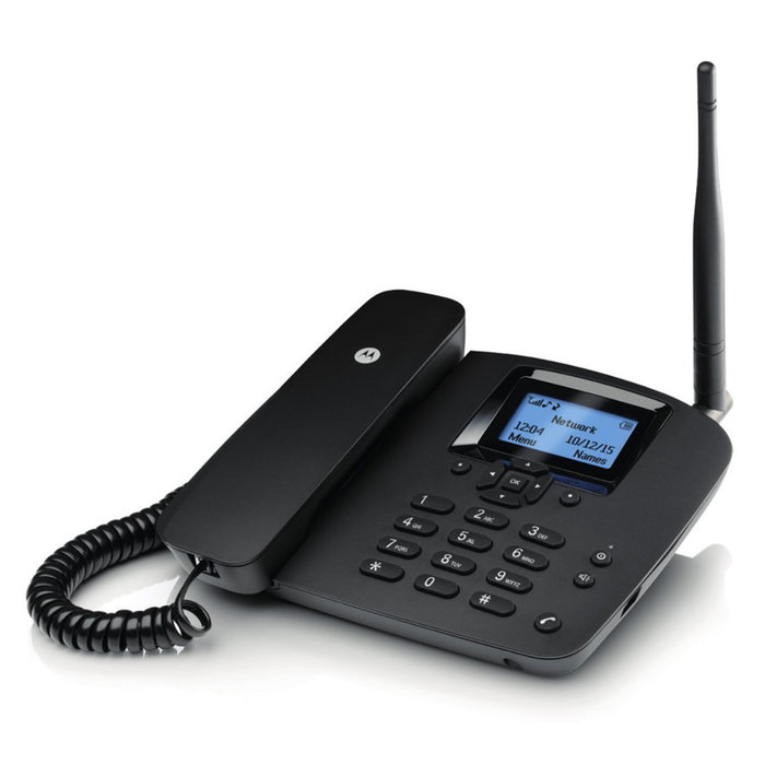 Motorola FW200L Téléphone Filaire GSM DECT avec Écran LCD 2.2 Pouces Noir Motorola FW200L Téléphone Filaire GSM DECT avec Écran LCD 2.2 Pouces Noir
