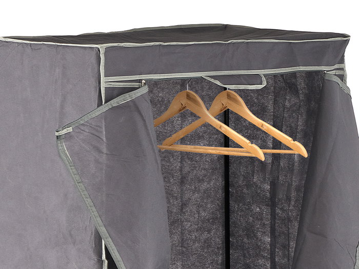 Kipit Armoire en tissu gris 68.5 x 7.5 x 19.5 cm (Set de 6)