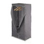 KIPIT Armoire en tissu Gris-Negro