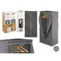 KIPIT Armoire en tissu Gris-Negro