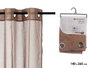 Giftdecor Rideau Tulle Marron 140x260 cm (Set de 6)