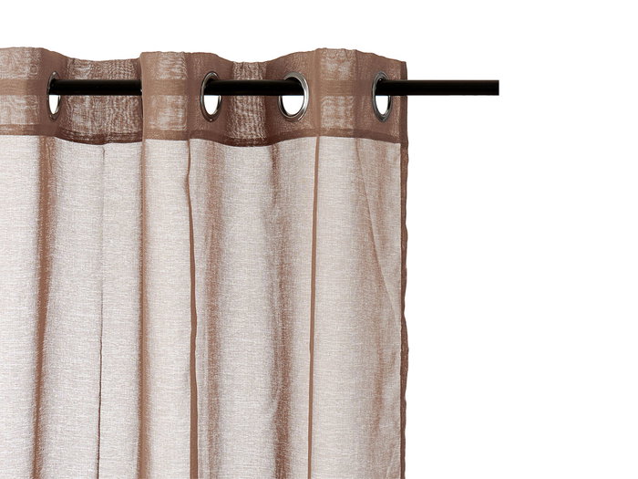 Giftdecor Rideau Tulle Marron 140x260 cm (Set de 6)