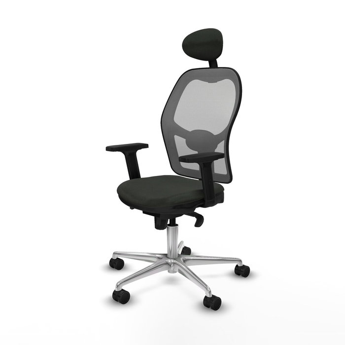 Piqueras y Crespo Chaise de Bureau 2D086N1 avec Appui-tête Noir