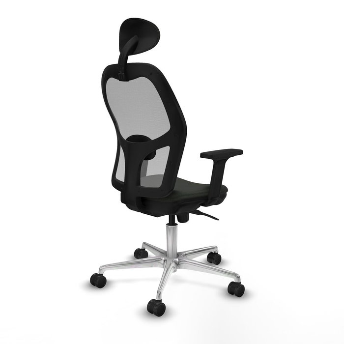 Piqueras y Crespo Chaise de Bureau 2D086N1 avec Appui-tête Noir