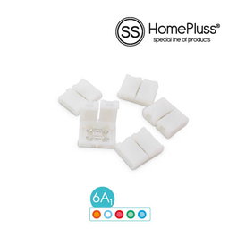 HomePluSS Sac de 5 connecteurs pour ruban LED monochrome 8 mm