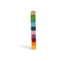Tachan - Set de 10 cubes de numération et d'empilage en caoutchouc souple - Jouet éducatif multi-couleurs pour motricité fine (Dès 6 mois)