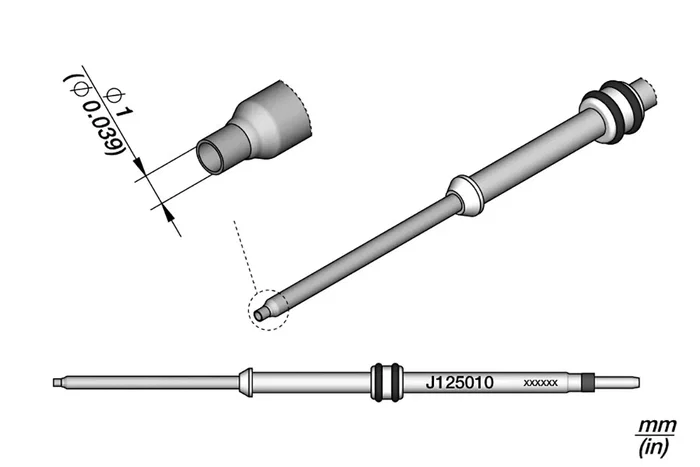 JBC TOOLS Buse air chaud Ø1mm JBC TOOLS Buse air chaud Ø1mm