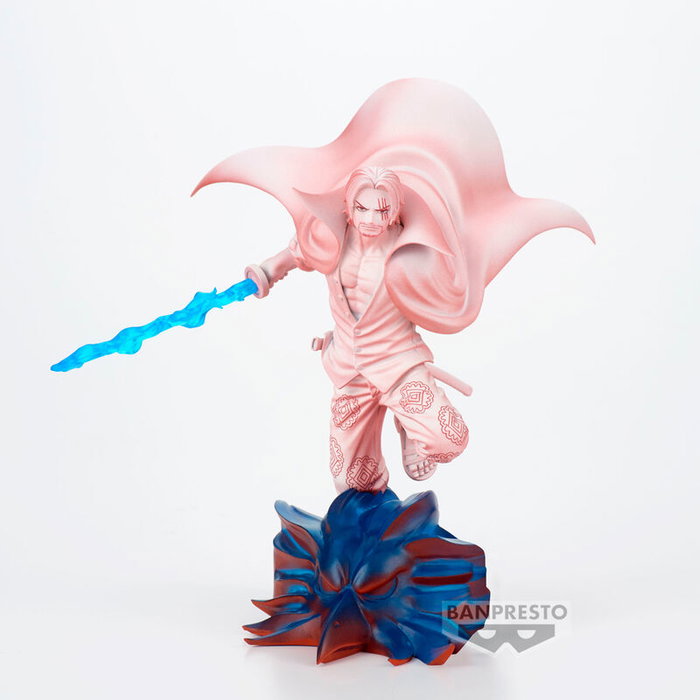 BANPRESTO Figure Shanks Senkozekkei One Piece Film Red - Figurine de collection de 11 cm - Pour 15 ans et plus