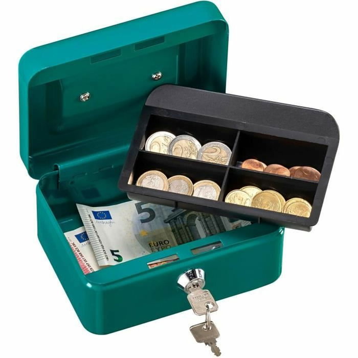 Burg Wachter Money 5015 Green Boîte de sécurité en acier vert avec clé
