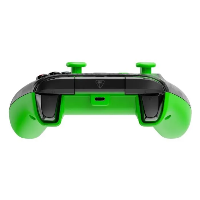 Turtle Beach Rematch Core - Manette de jeu filaire RGB pour Xbox Series X|S, Xbox One et PC - Camouflage Noir et Vert avec gâchettes ajustables et vibration