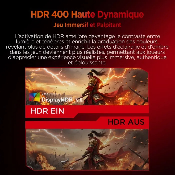 HKC G27H4P Écran PC Gamer 27'' QHD 320Hz Fast IPS 1ms
