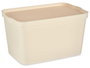 Kipit Boîte de Rangement en Plastique avec Couvercle 24 L Crème 29x24x45 cm (Set de 6)