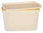 Kipit Boîte de Rangement en Plastique avec Couvercle 24 L Crème 29x24x45 cm (Set de 6)