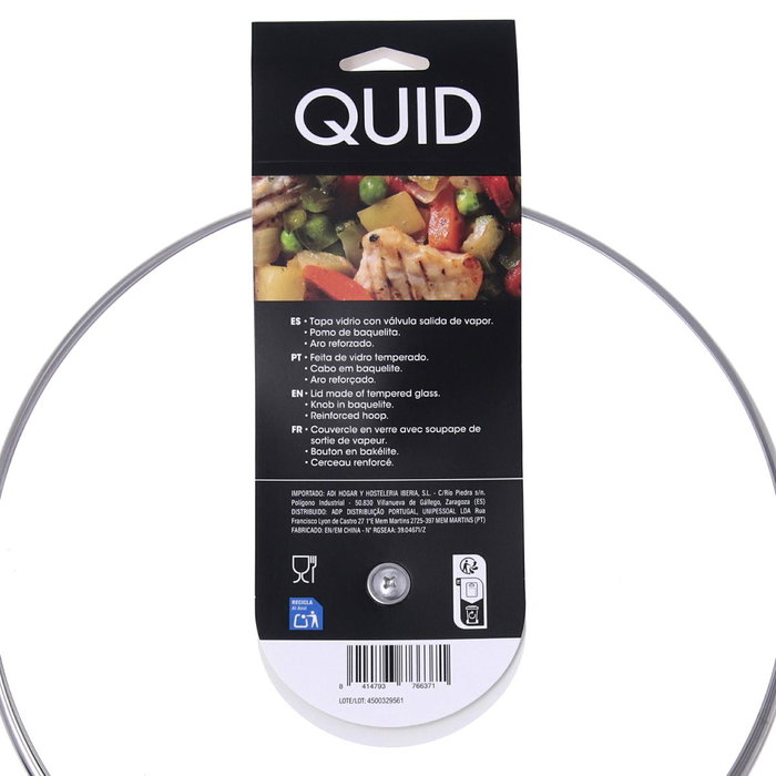Tapa Vidrio Renova Quid 28 cm (12 Unidades)
