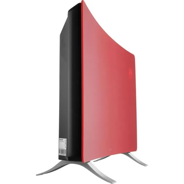 Sencor Radiateur intelligent Wi-Fi en verre SCF 4742RD - 2400 W - Rouge