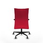 Piqueras Y Crespo Albacete Confidente - Chaise de Bureau Rouge avec Mécanisme Synchrone