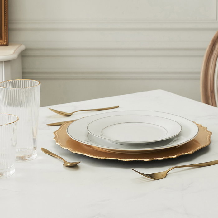Home Deco Factory Sous-plat doré Mirage 32 cm