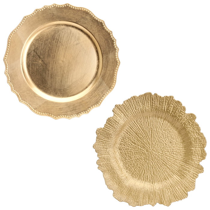 Home Deco Factory Sous-plat doré Mirage 32 cm