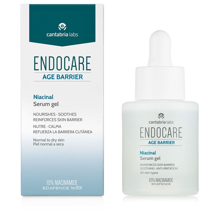 Endocare Gel Sérum Age Barrier Niacinal avec Niacinamide et Acide Hyaluronique - 30 ml