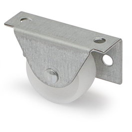 Q&Q Roulette Latérale Fixe Padi A/Nylon Ø38 H41 Aro Polipropileno Soporte Galvanizado