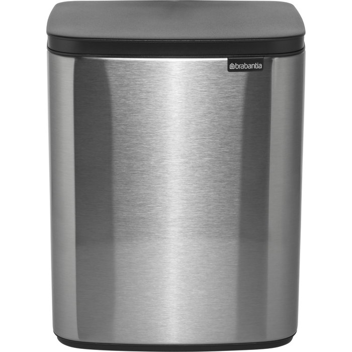 Brabantia BO Poubelle 12 Litre Acier Mat Anti-traces Brabantia BO Poubelle 12 Litre Acier Mat Anti-traces