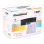 Edm Aplique solaire LED cylindrique 4W 500lm 3CCT 3000K-6500K avec détecteur de mouvement et crépusculaire noir IP54