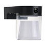 Edm Aplique solaire LED cylindrique 4W 500lm 3CCT 3000K-6500K avec détecteur de mouvement et crépusculaire noir IP54