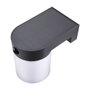 Edm Aplique solaire LED cylindrique 4W 500lm 3CCT 3000K-6500K avec détecteur de mouvement et crépusculaire noir IP54