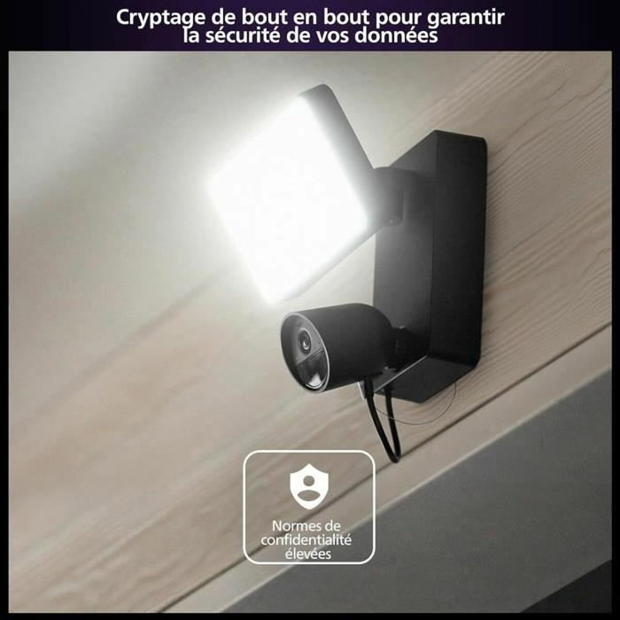 Philips Hue Secure Projecteur avec Caméra de Sécurité Intelligente 1080P