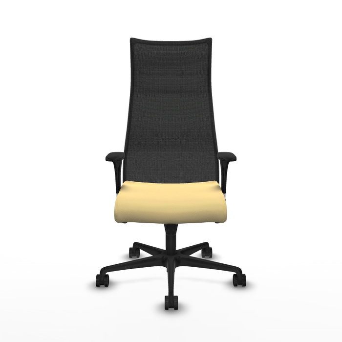 Piqueras y Crespo Chaise de Bureau Albacete XL Crème et Noir