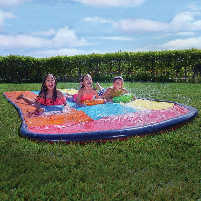 Toboggan d'eau 200 x 12 x 480 cm Multicouleur Toboggan d'eau 200 x 12 x 480 cm Multicouleur