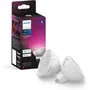 Philips Hue White and Color Ambiance - Ampoule LED intelligente connectée MR16 GU5.3 (Blanc & Couleur) - Compatible Pont Hue