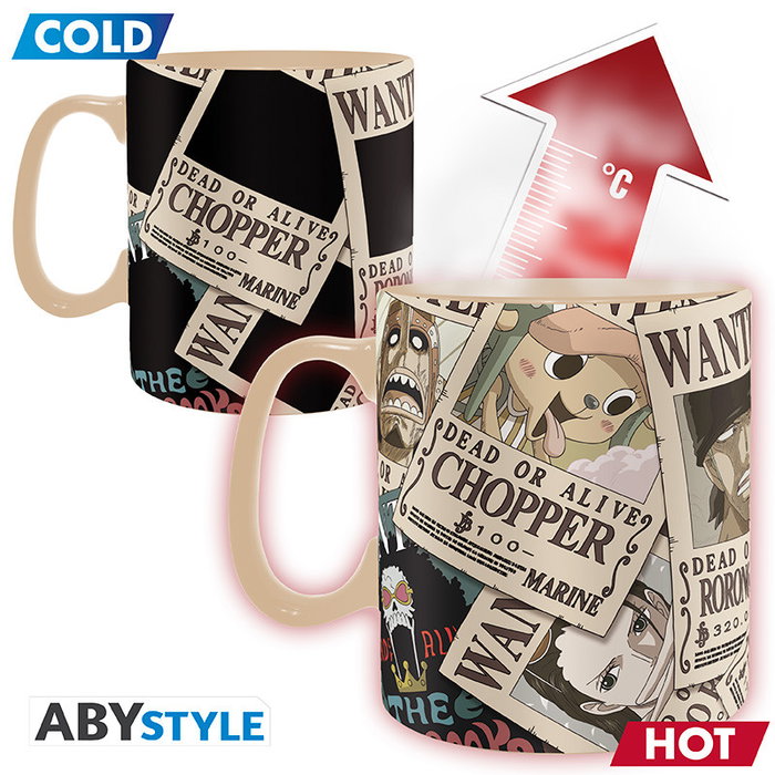Abystyle Taza Termosensible One Piece Wanted