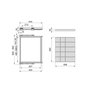 Emuca Kit de rangement Hack avec cadre coulissant soft-close, Module 600mm, Gris pierre