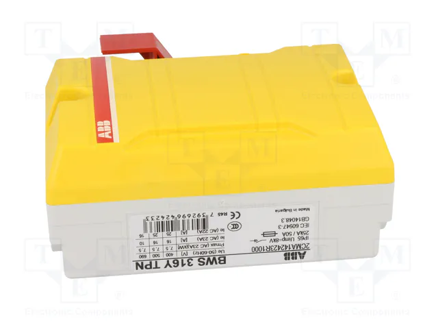 ABB Interrupteur de sécurité 3 pôles 16A IP65 ABB Interrupteur de sécurité 3 pôles 16A IP65