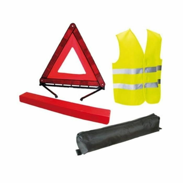 HTC EQUIPEMENT Pack sécurité jeunes conducteurs (Gilet XL, Triangle, Transmetteur FM, Disque)