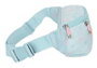 Safta Riñonera Moos Garden 23x12x9cm - Sac banane enfant 3 ans en tissu matelassé imprimé, couleur bleu turquoise