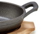 KINVARA Petit plateau ovale en fer forgé et bambou Gris-Madera