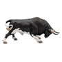 Deqube Toro Bravo Calcetero Embistiendo - Réplique taureau de combat, figurine collection peinte à la main avec détails