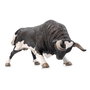 Deqube Toro Bravo Calcetero Embistiendo - Réplique taureau de combat, figurine collection peinte à la main avec détails
