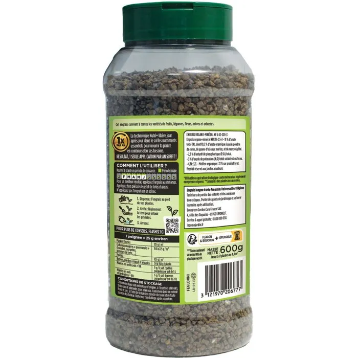 Fertiligene Engrais longue durée premium universel 600 g Fertiligene Engrais longue durée premium universel 600 g