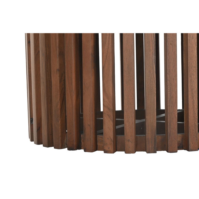 Table de Salle à Manger Home ESPRIT Bois d'acacia Terrazzo 130 x 130 x 76 cm