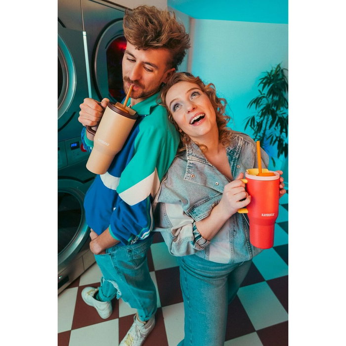 Tasse Thermos avec Couvercle Kambukka 11-08001 Orange Bronze Acier inoxydable 950 ml