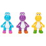 JAKKS PACIFIC Blister de 3 Figurines Yoshi Super Mario Bros - 10 cm