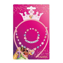 Cerdá Bijoux Pack de 3 Pièces Princesse - Broches d'Enfant 12.5 x 19.0 x 0.1 cm - Rose, Âge Minimum Recommandé 3 Ans