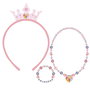 Cerdá Bijoux Pack de 3 Pièces Princesse - Broches d'Enfant 12.5 x 19.0 x 0.1 cm - Rose, Âge Minimum Recommandé 3 Ans