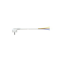 Solera Câble avec fiche de type F 1m 3x1,5mm 16A 250V blanc